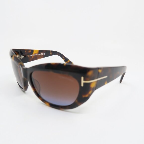 Tom Ford TF 1065 52F Brianna 55mm Havana/Brown Gradient New Women\'s Sunglasses. main image 8